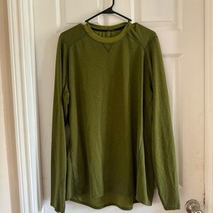PATAGONIA Men XXL Performance Base Layer Olive Green Outdoors Hiking Casual
